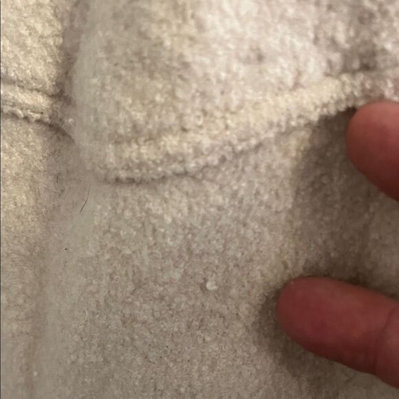 Wilfred Free The Ganna Shirt Jacket Cream Button Closure Pockets Shacket Modern - Picture 9 of 16